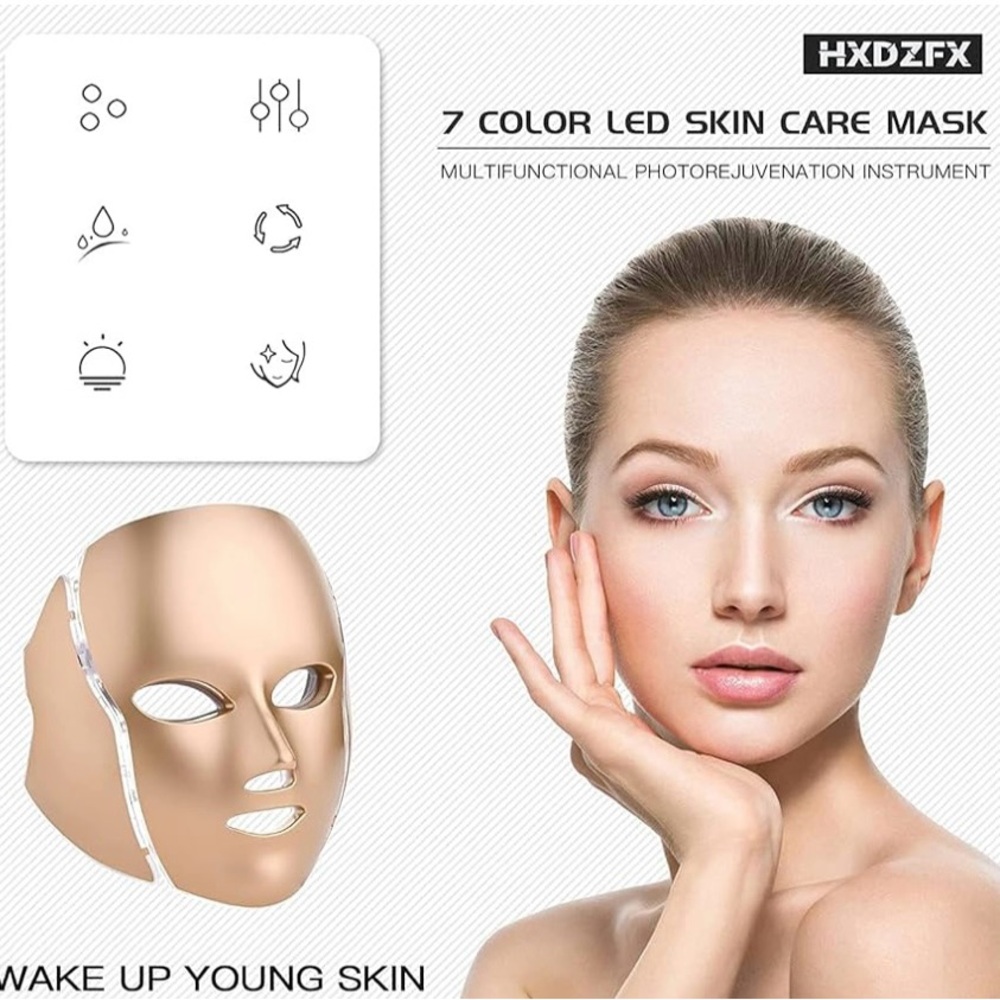 Gold LED Face Mask - Picture 2 of 5